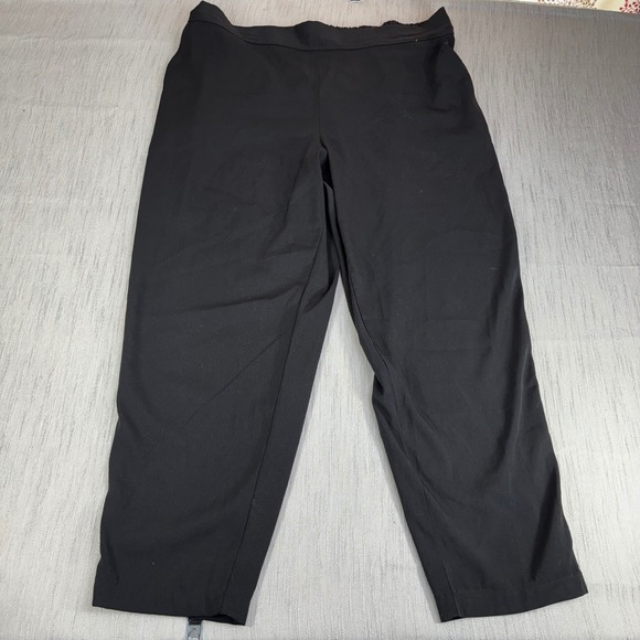 Max Studio Pants - Max Studio Womens 3X Black Pull On Cropped Tapered Pants Elastic Back Plus Size